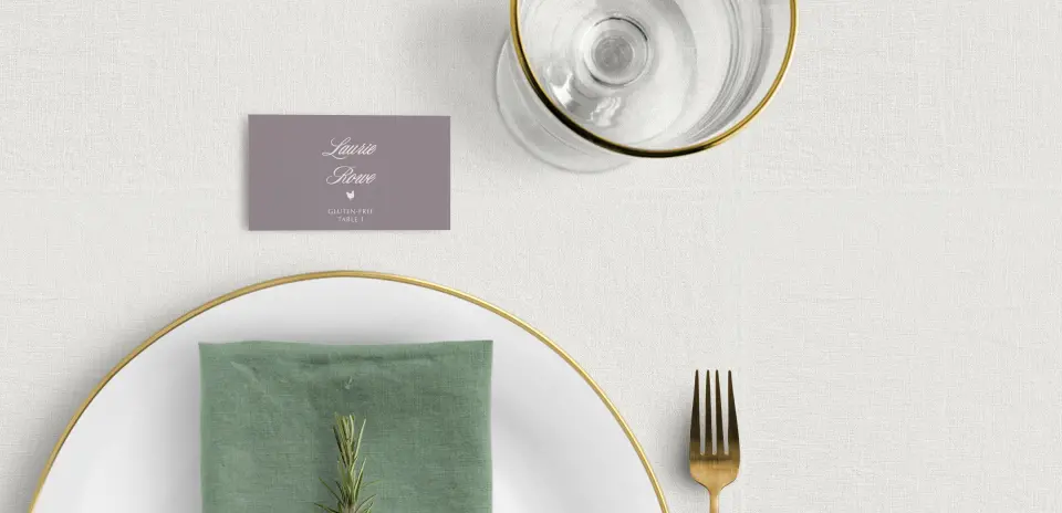 Tented Place Cards