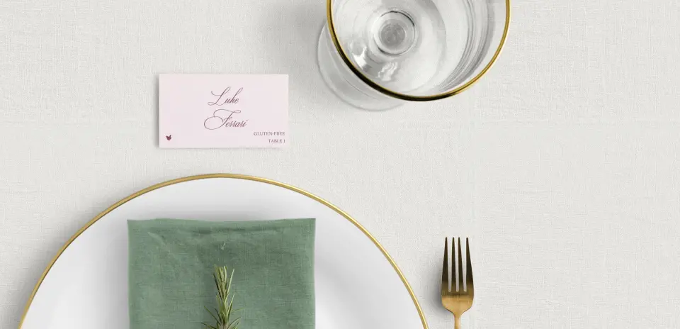 Tented Place Cards