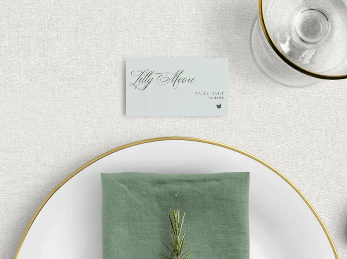 Tented Place Cards