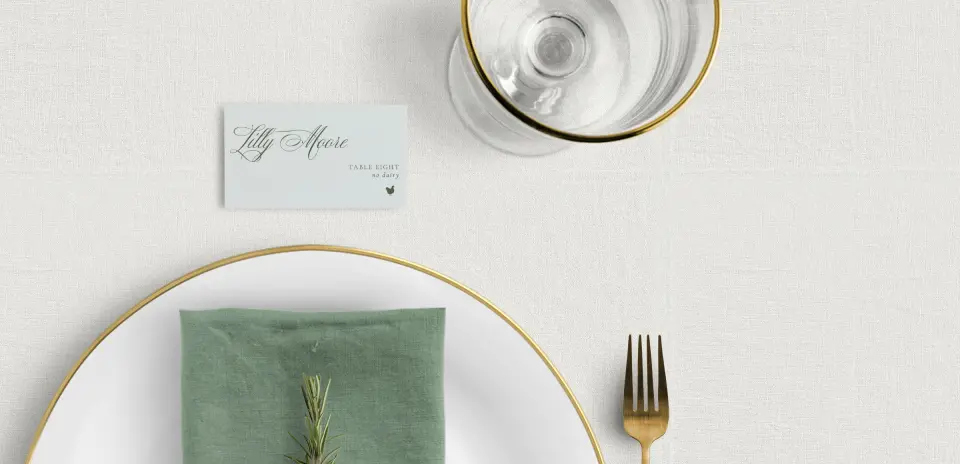 Tented Place Cards