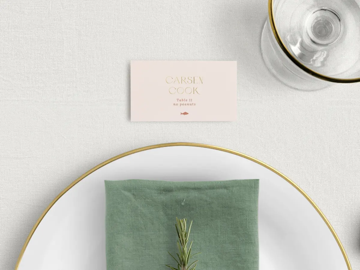 Tented Place Cards