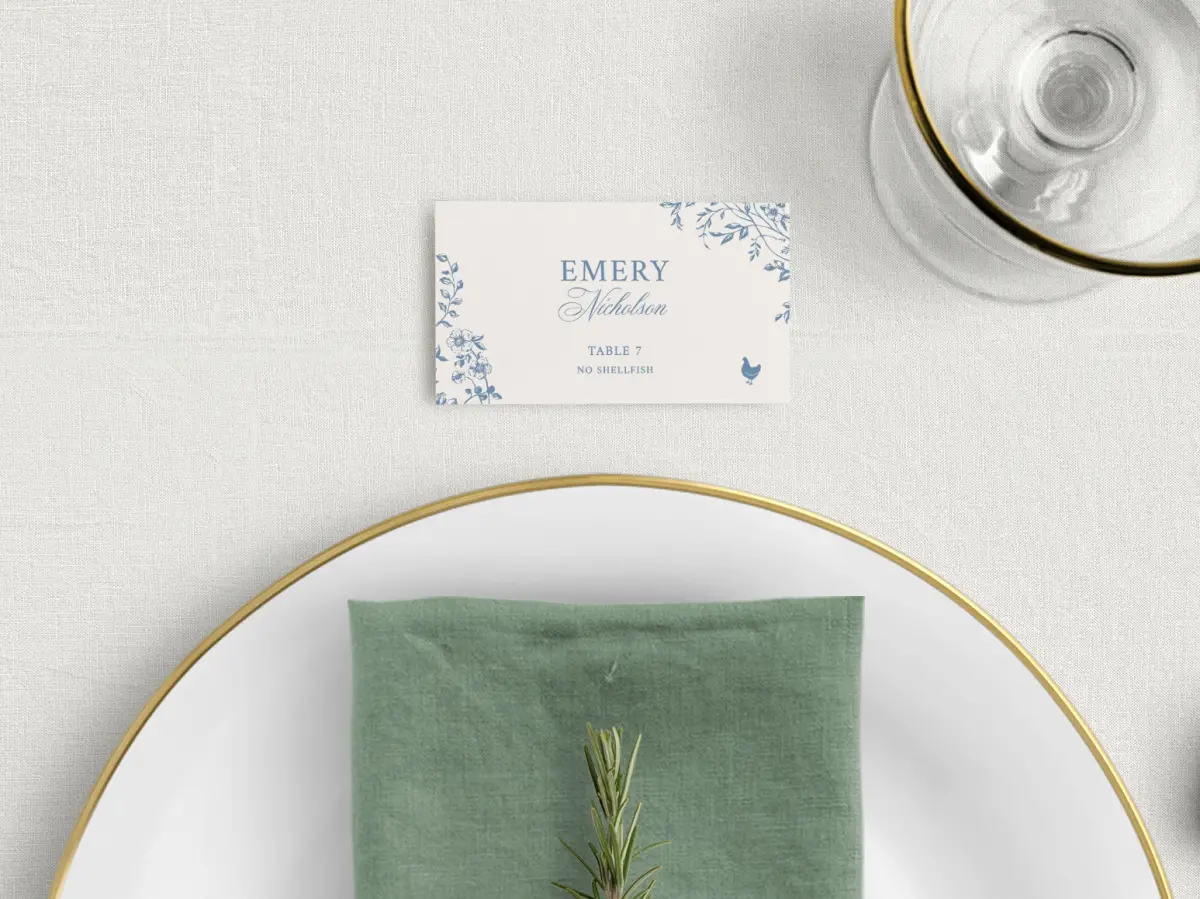 Tented Place Cards