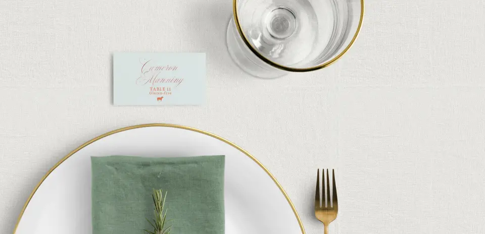 Tented Place Cards