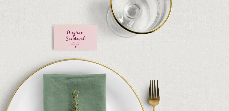 Tented Place Cards