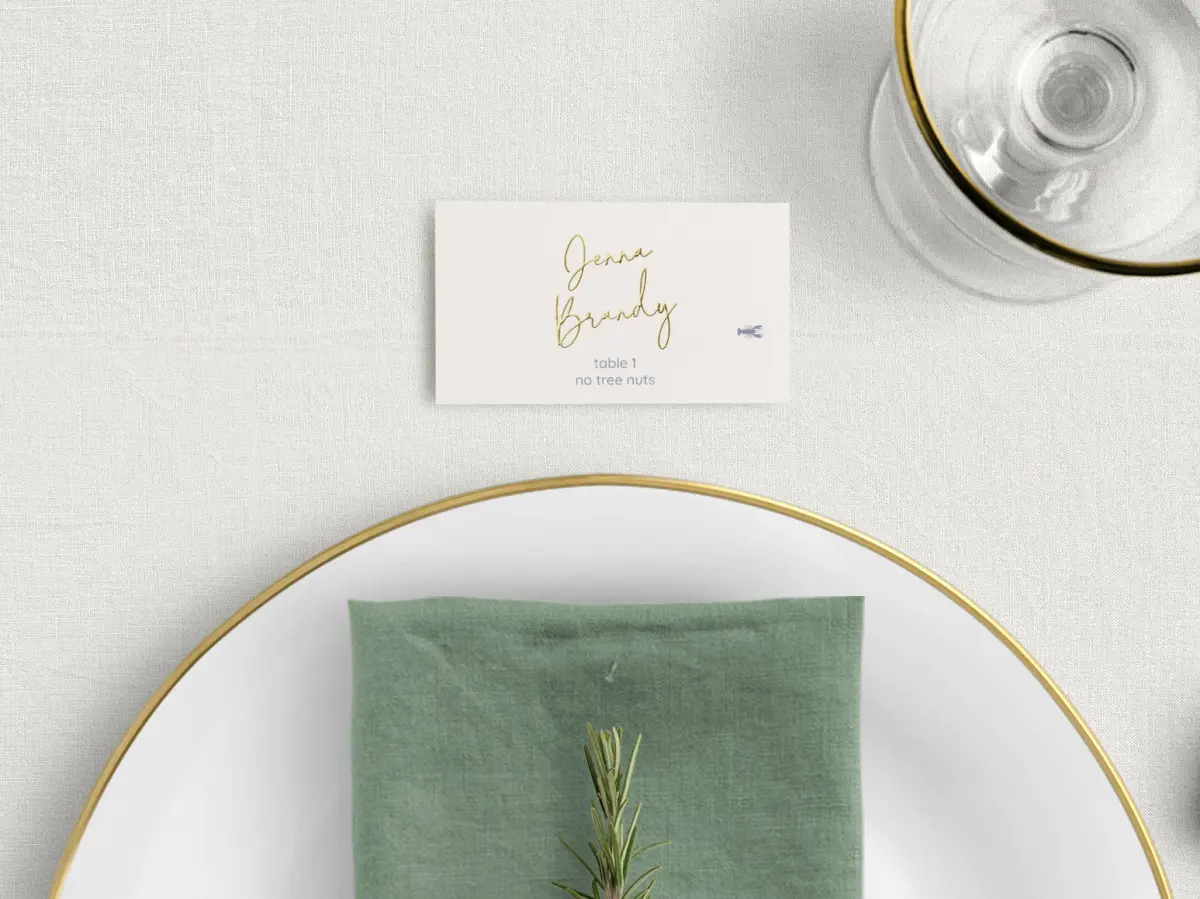 Tented Place Cards
