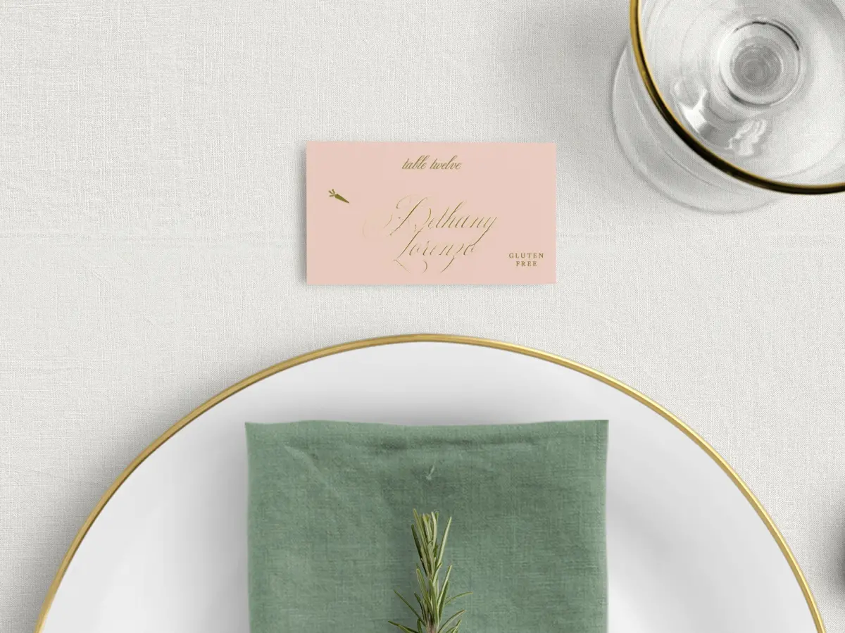 Tented Place Cards