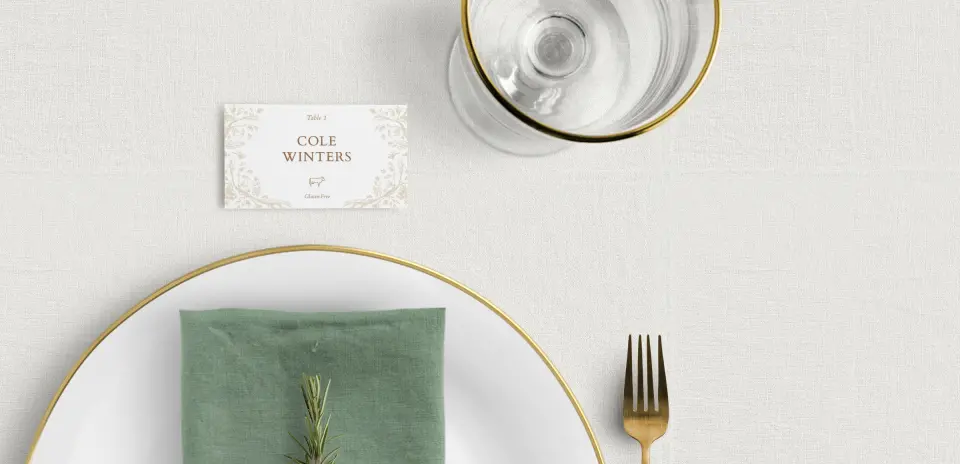 Tented Place Cards