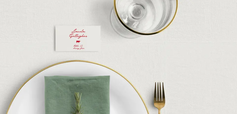 Tented Place Cards
