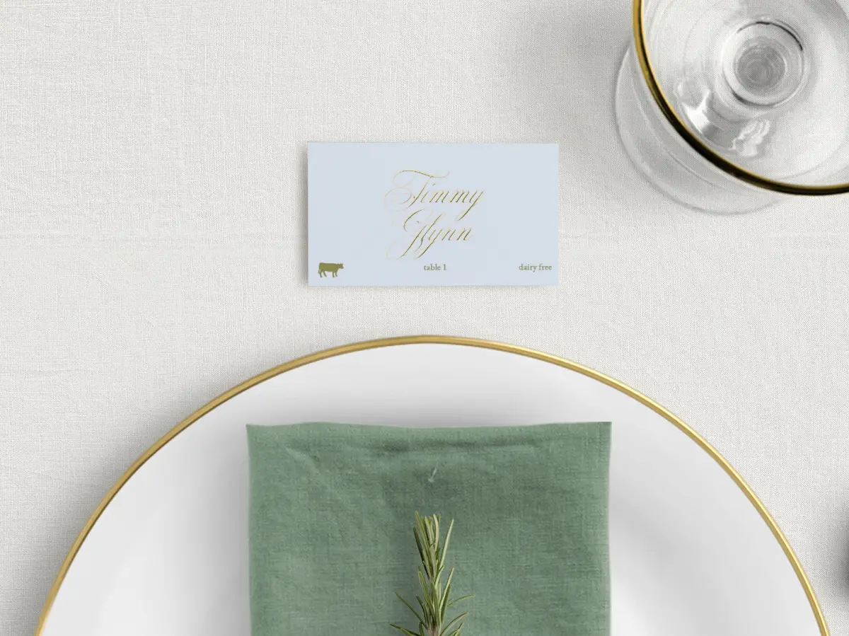 Tented Place Cards