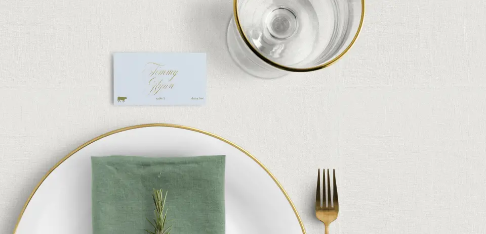 Tented Place Cards
