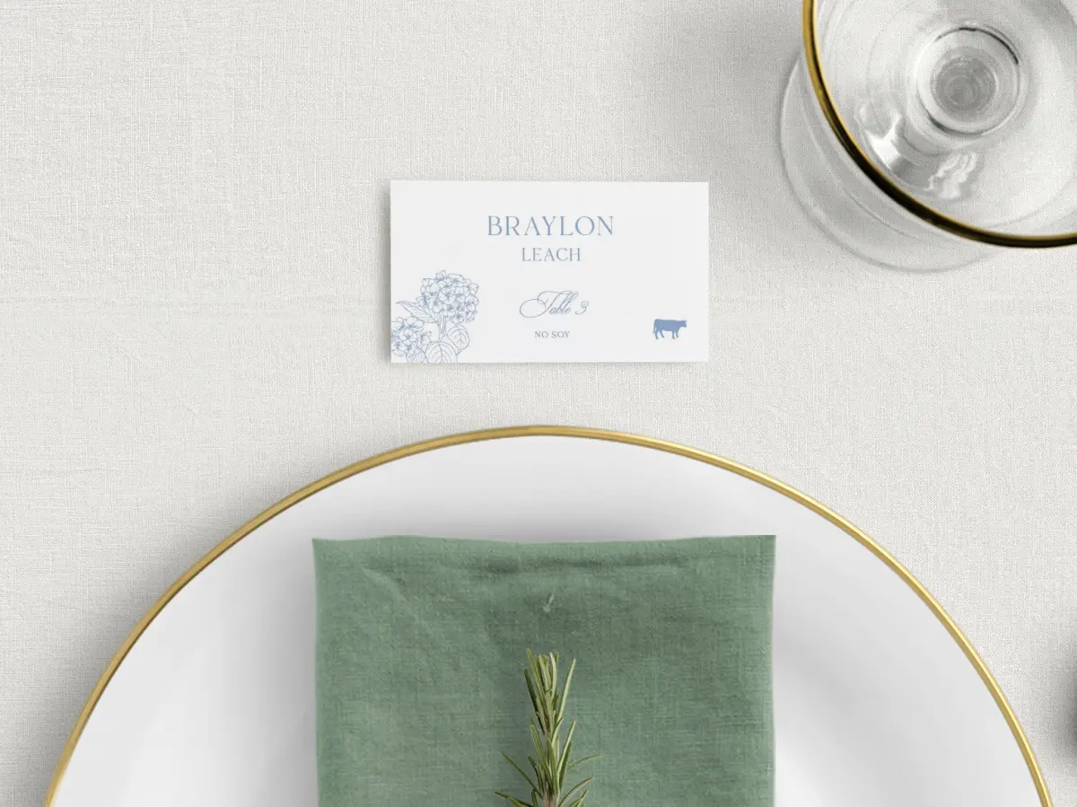 Tented Place Cards