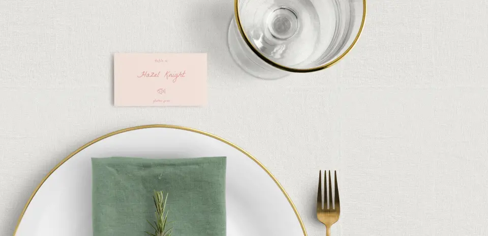 Tented Place Cards