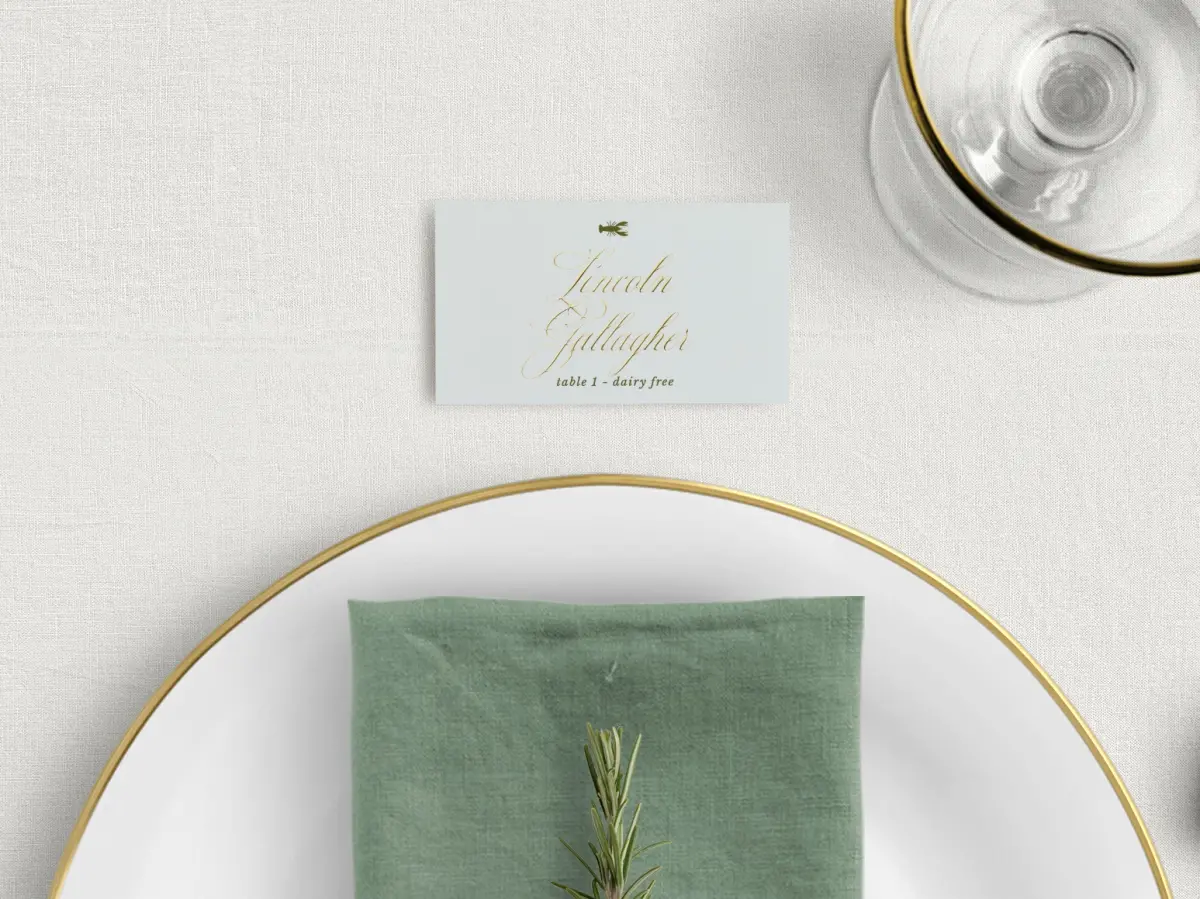Tented Place Cards