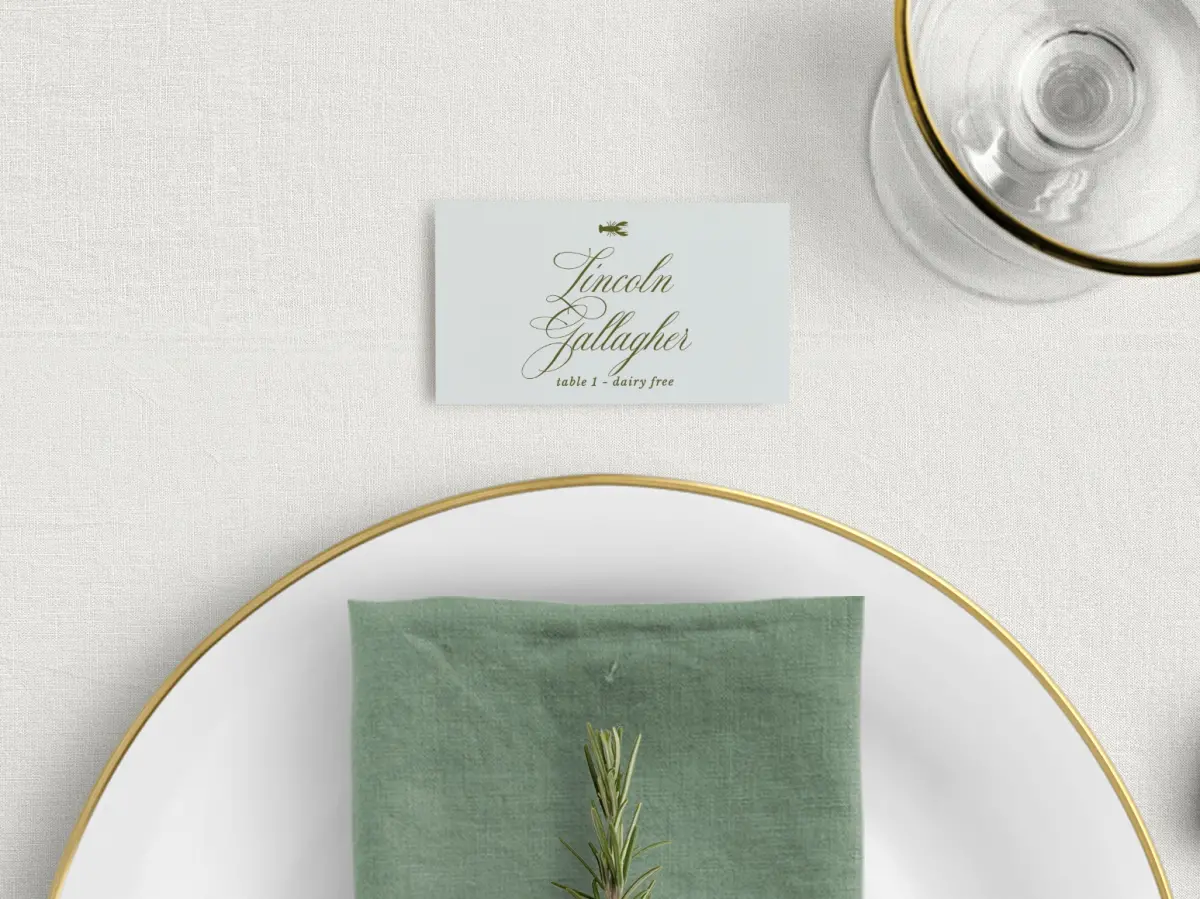 Tented Place Cards