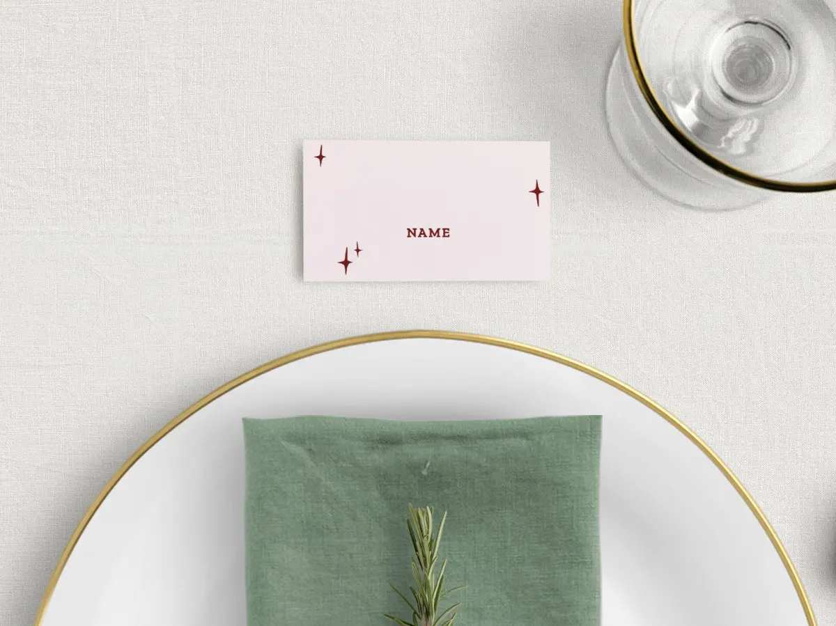 Tented Place Cards