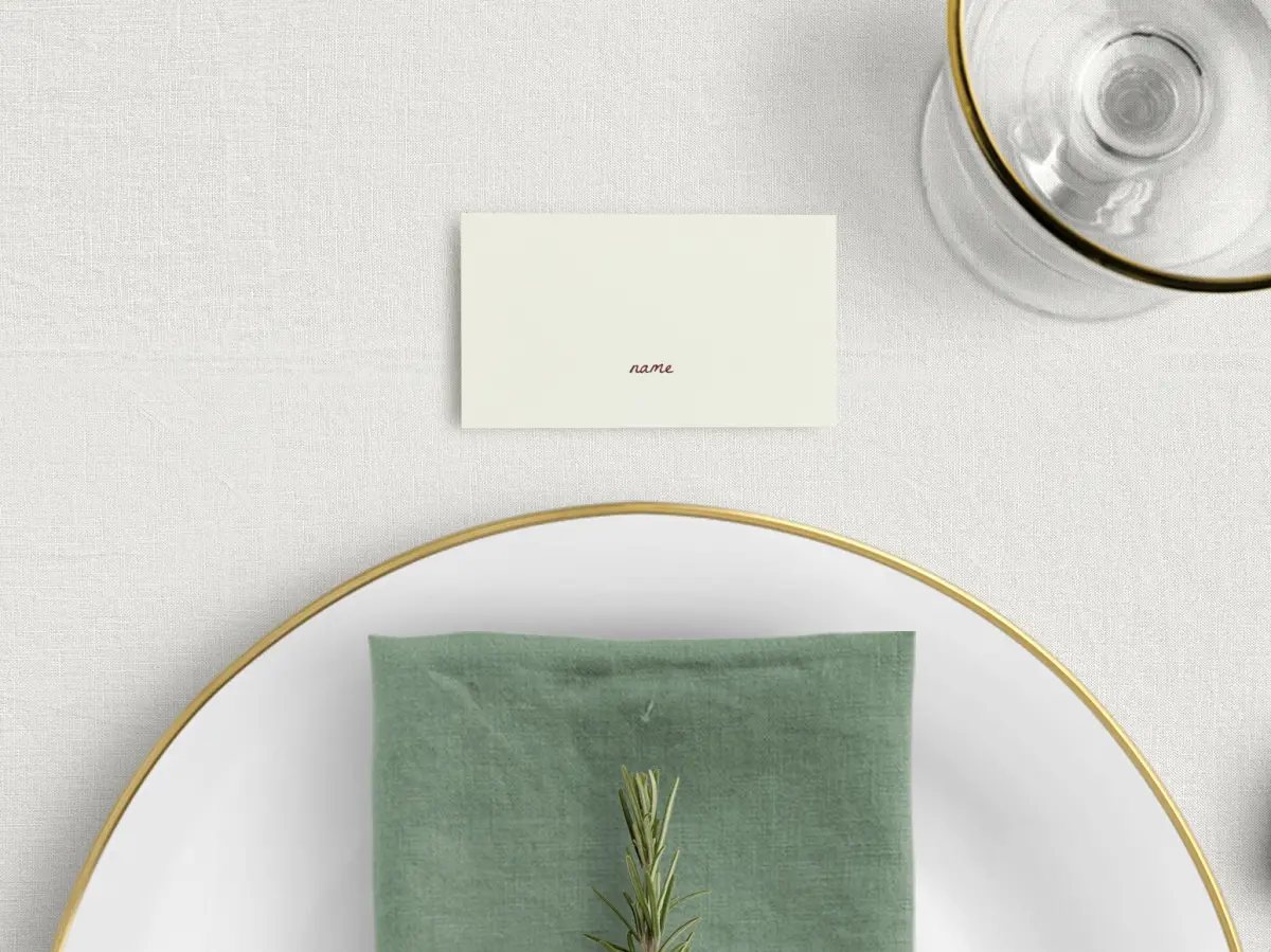 Tented Place Cards