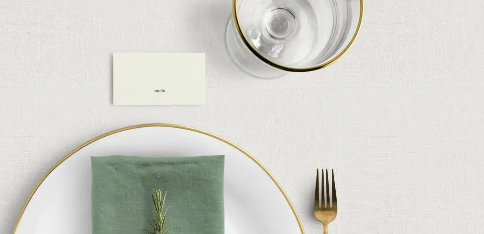 Tented Place Cards