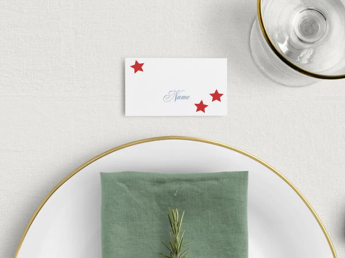 Tented Place Cards