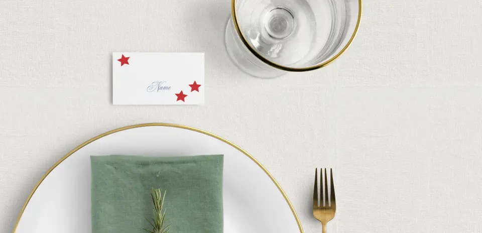 Tented Place Cards