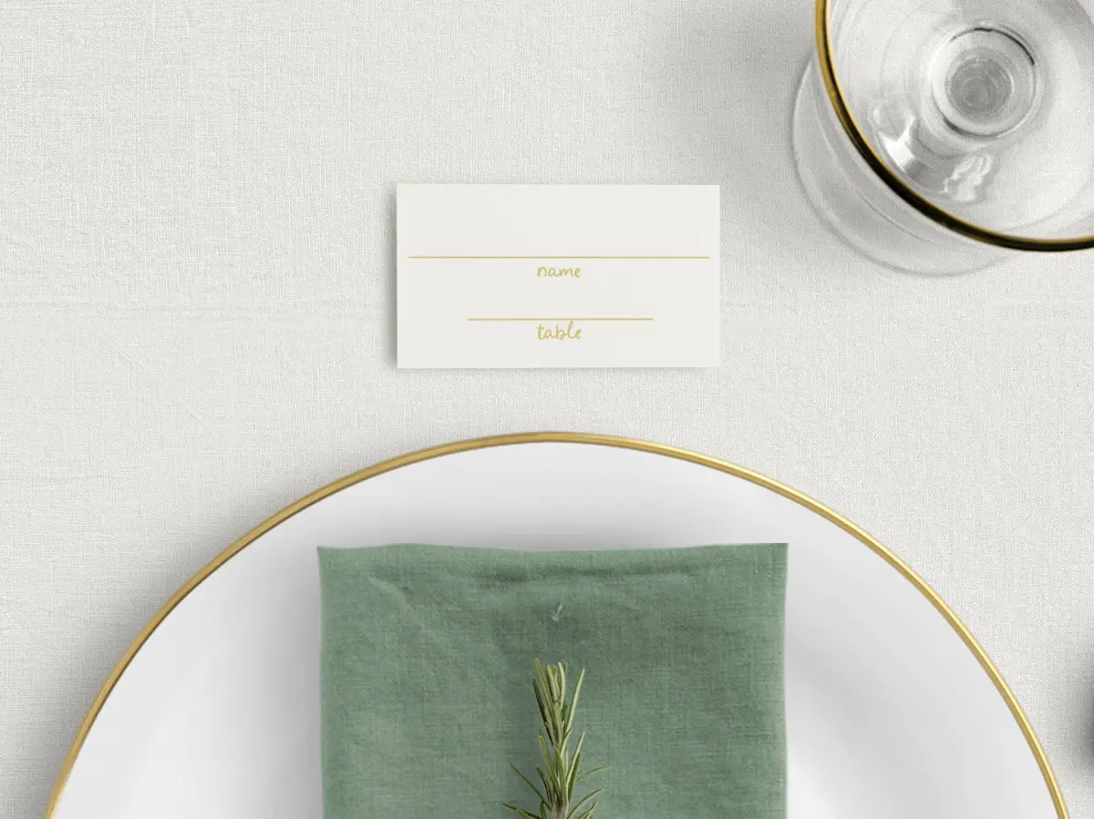 Tented Place Cards