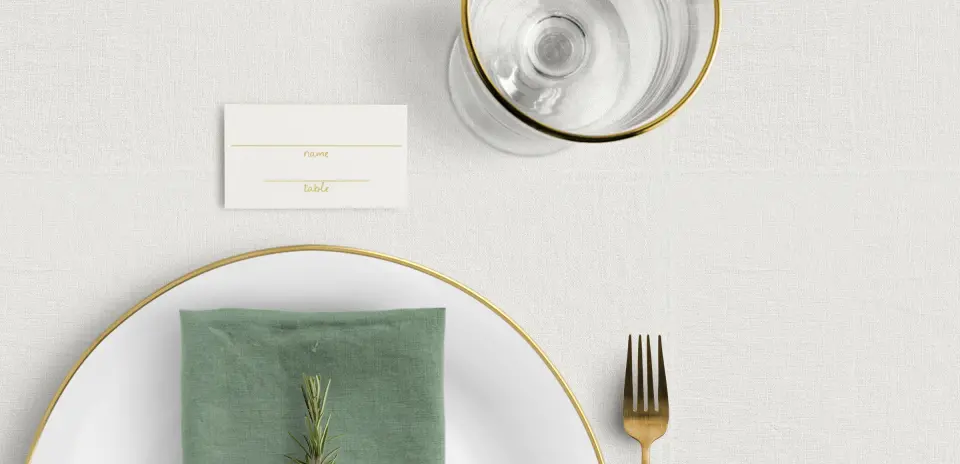 Tented Place Cards
