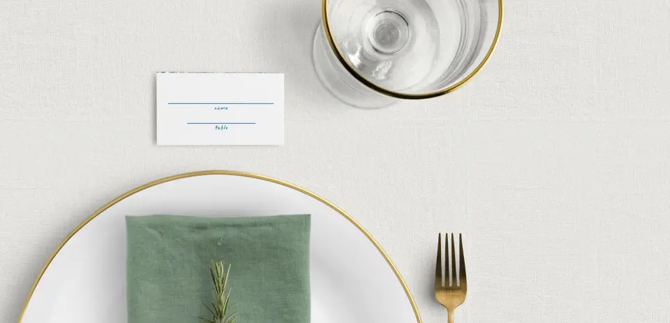 Tented Place Cards