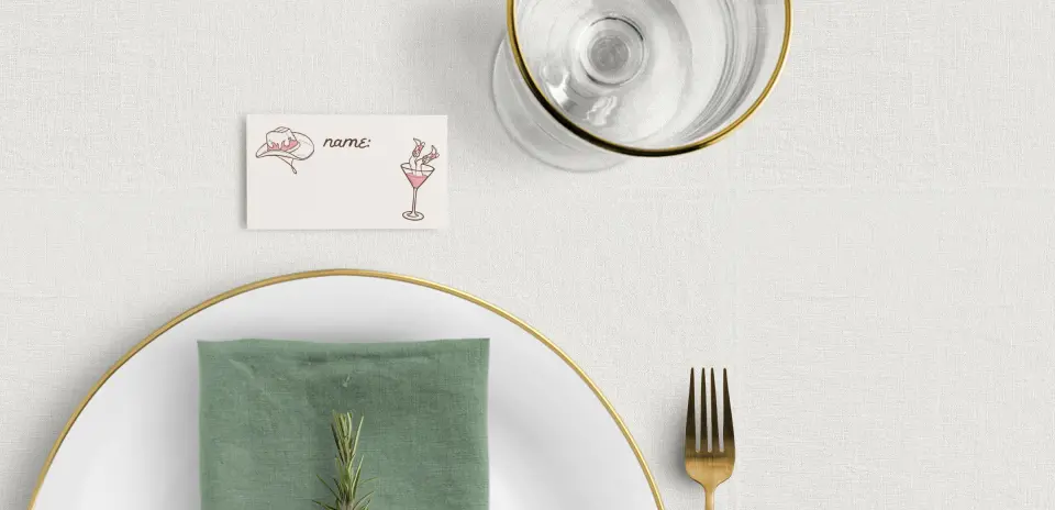 Tented Place Cards