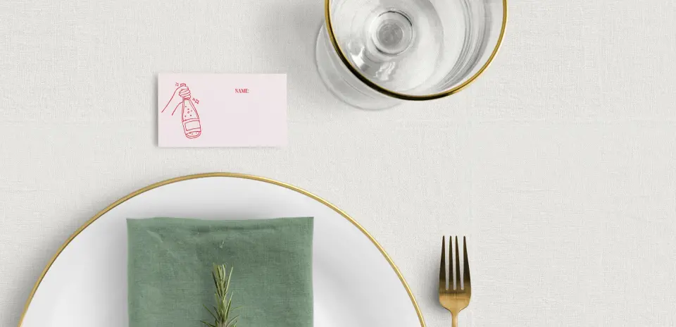 Tented Place Cards