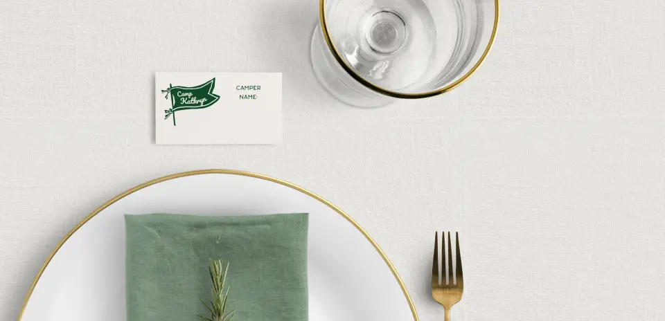 Tented Place Cards