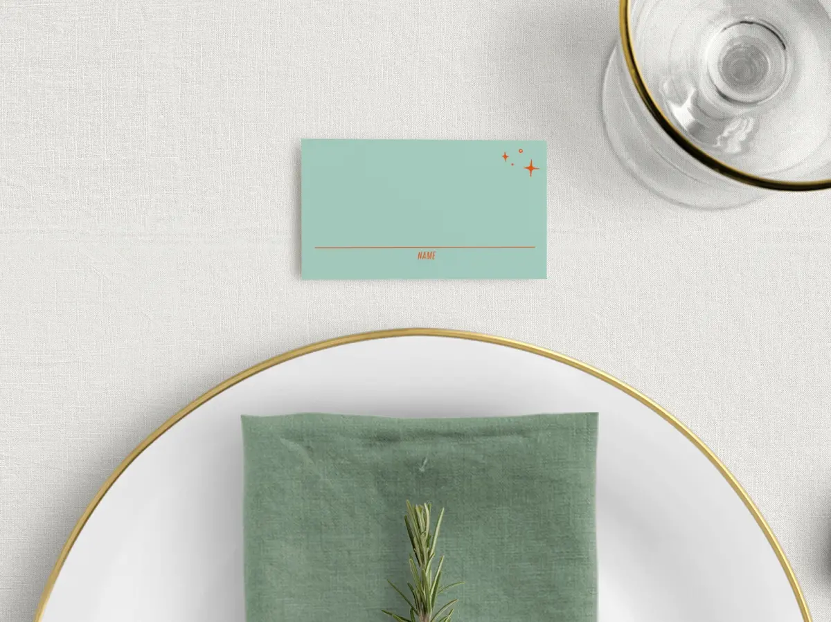 Tented Place Cards