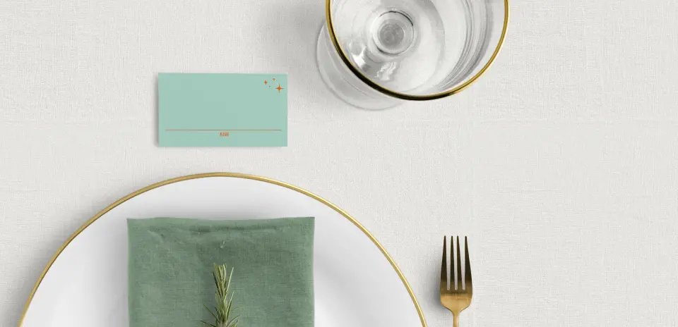 Tented Place Cards