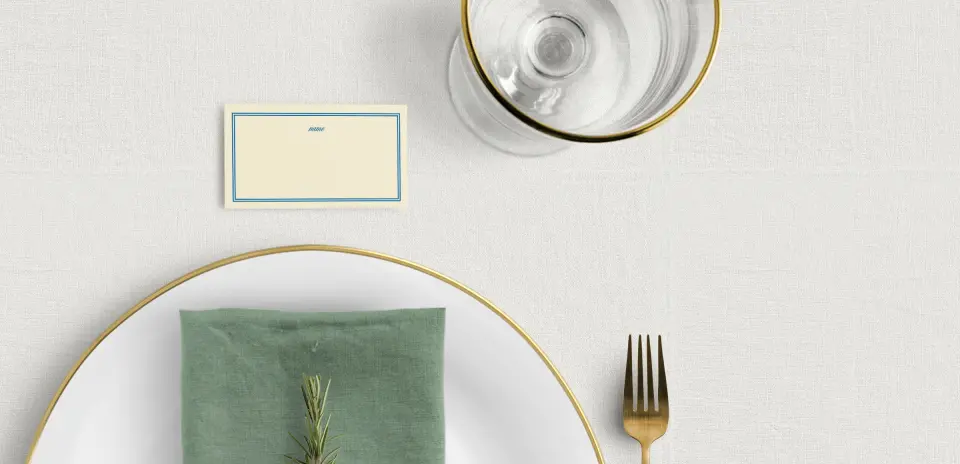 Tented Place Cards