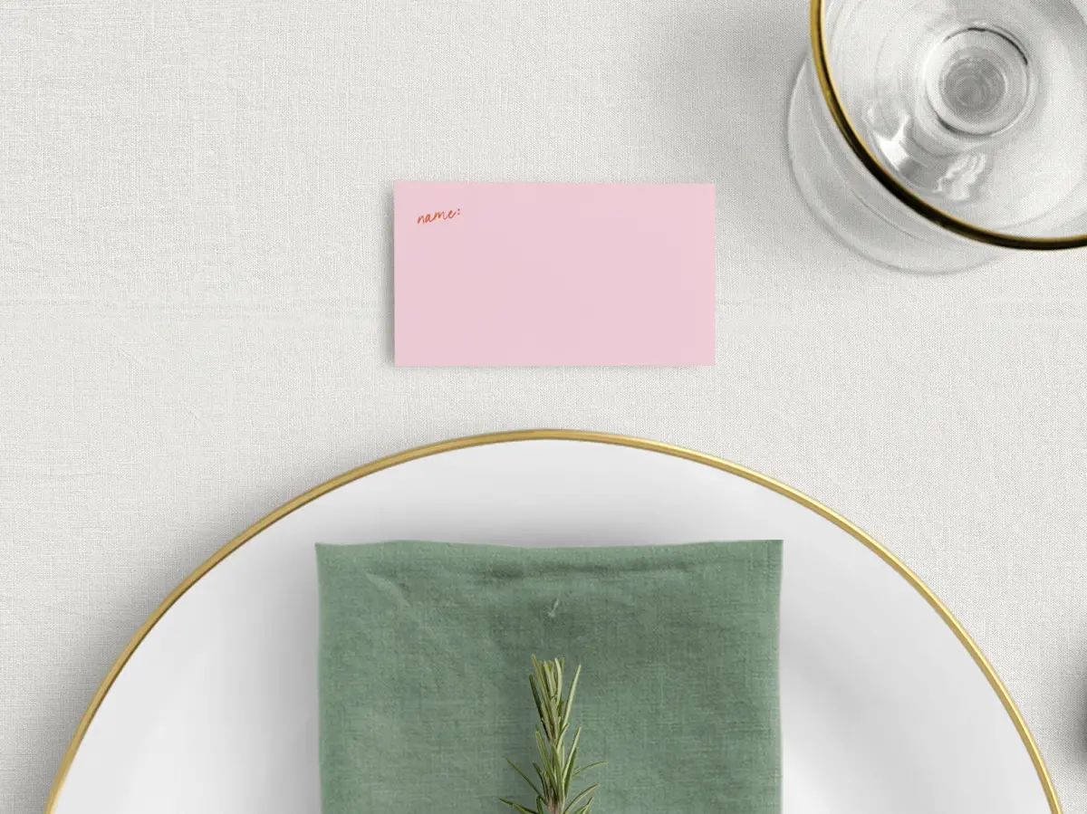 Tented Place Cards