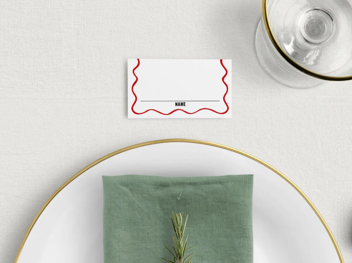 Tented Place Cards