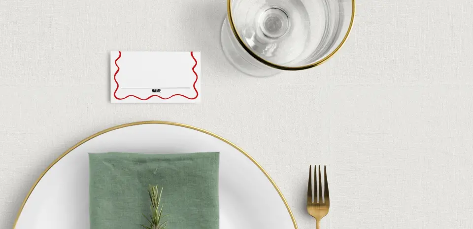 Tented Place Cards