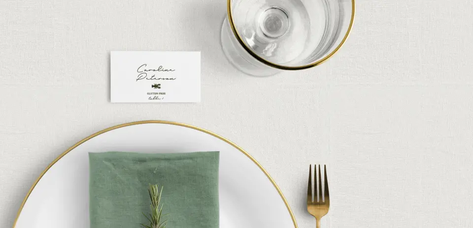 Tented Place Cards