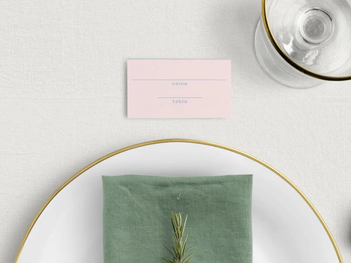Tented Place Cards