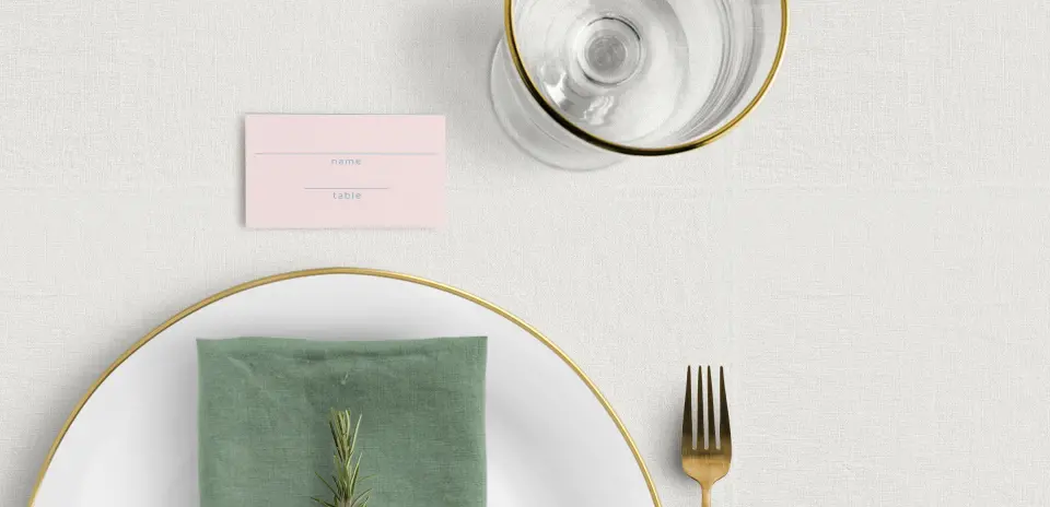 Tented Place Cards