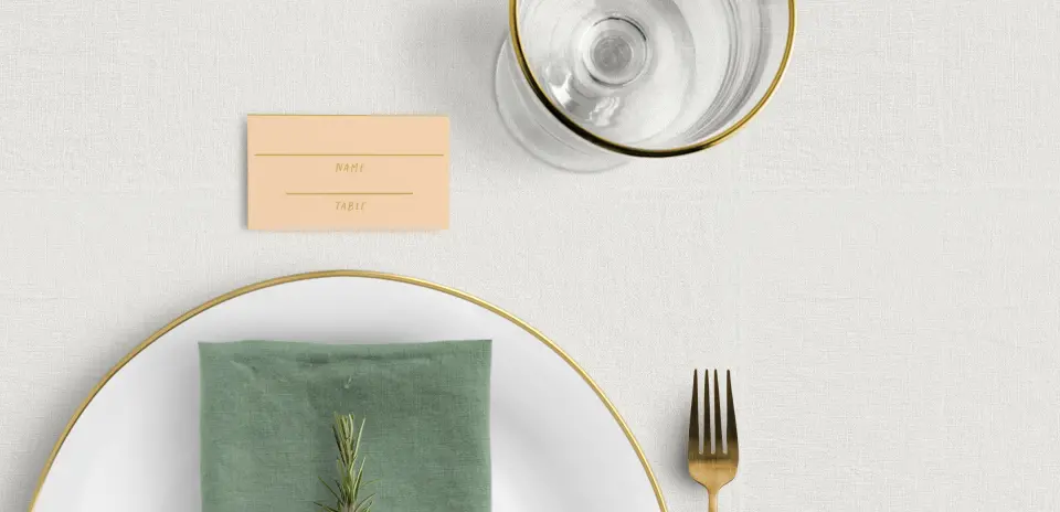 Tented Place Cards