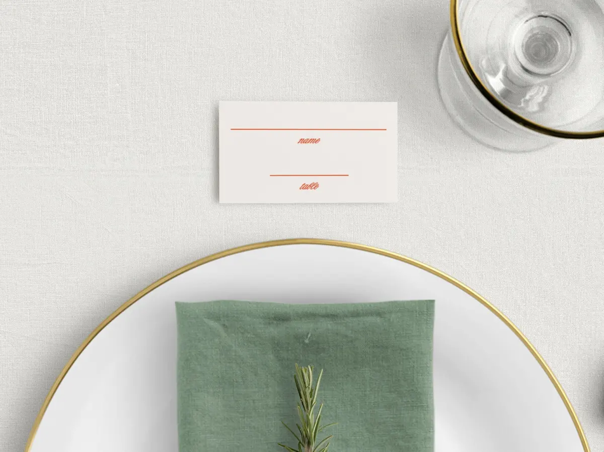 Tented Place Cards