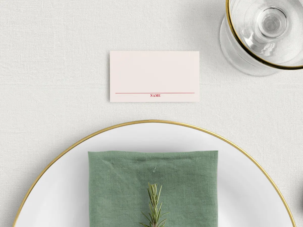 Tented Place Cards