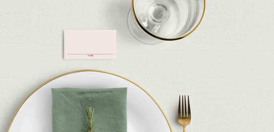 Tented Place Cards