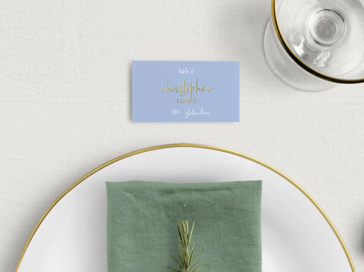 Tented Place Cards