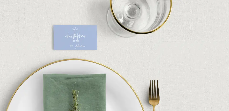 Tented Place Cards