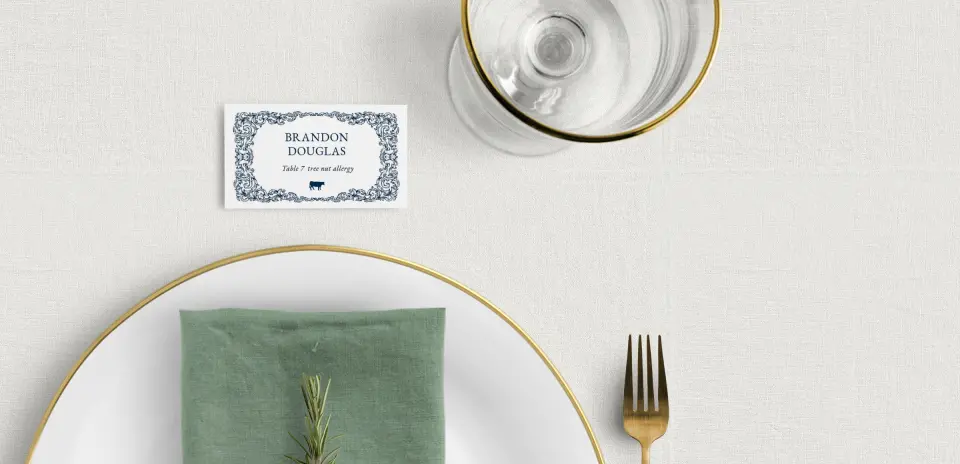 Tented Place Cards