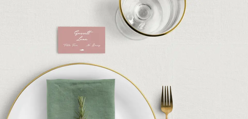 Tented Place Cards