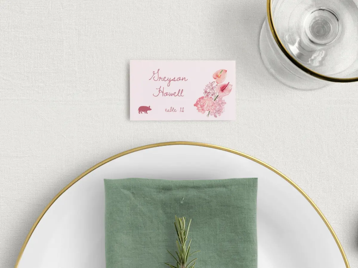 Tented Place Cards