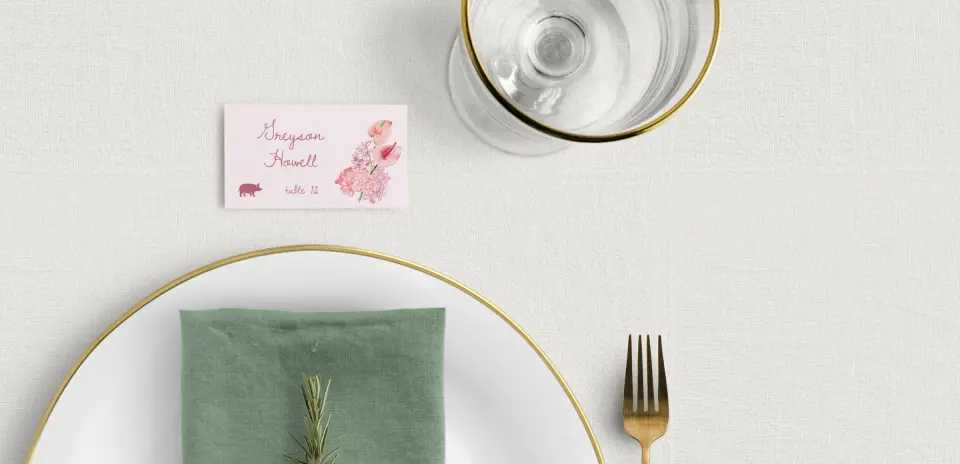 Tented Place Cards