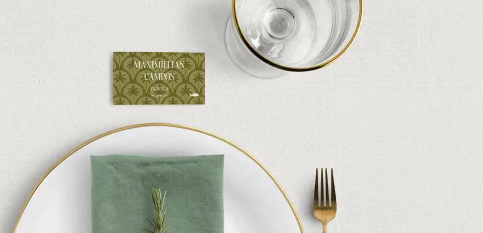 Tented Place Cards