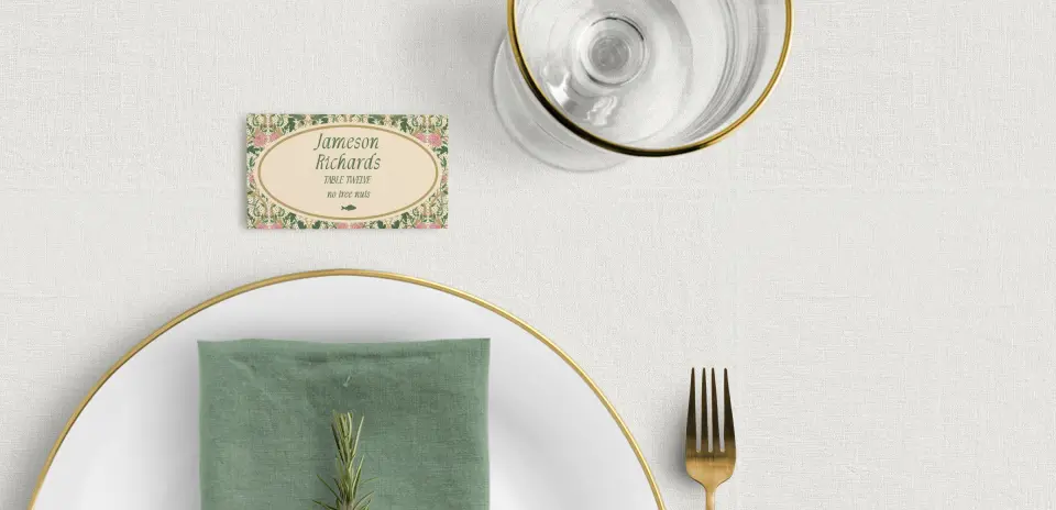 Tented Place Cards